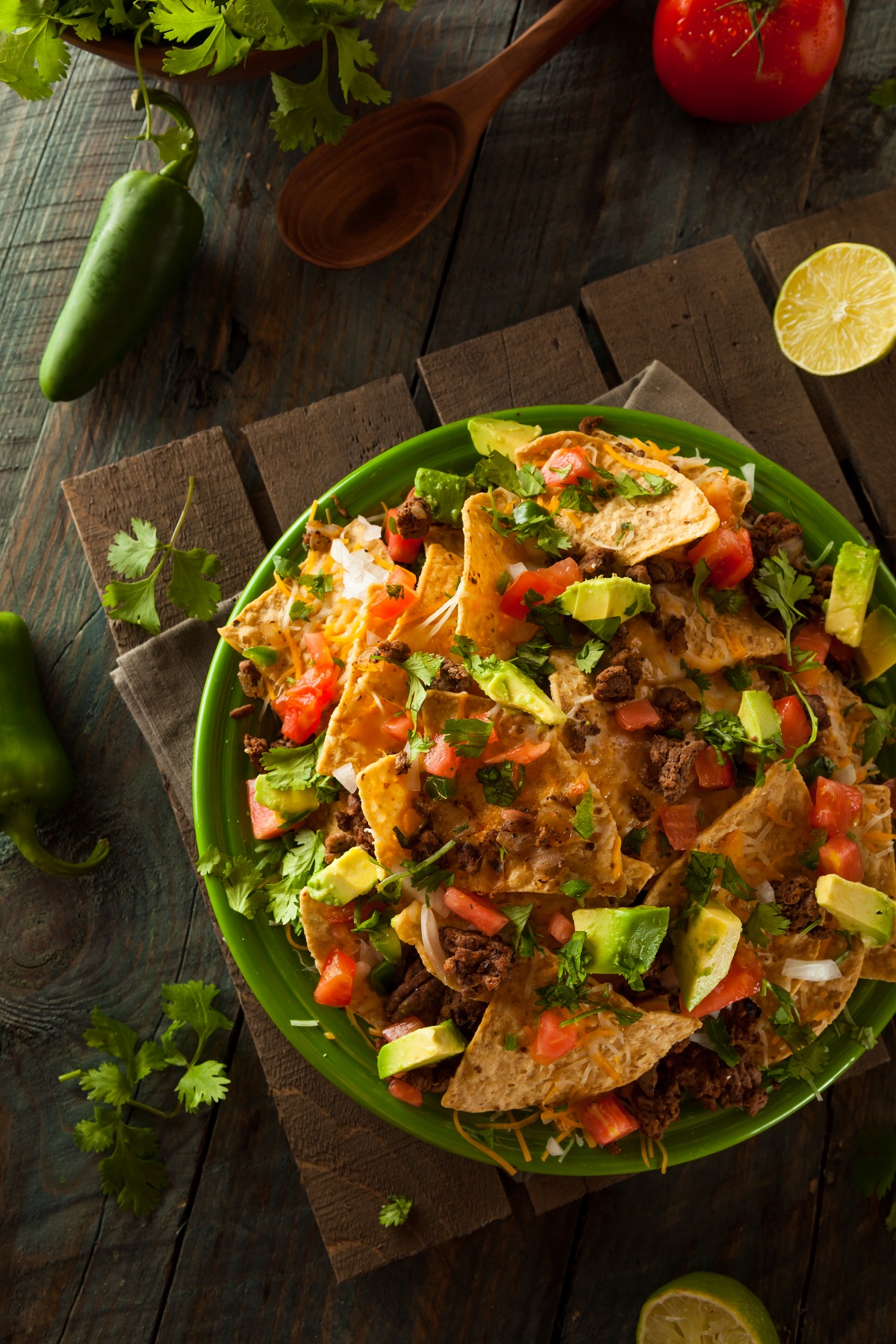 Loaded Beef and Cheese Nachos